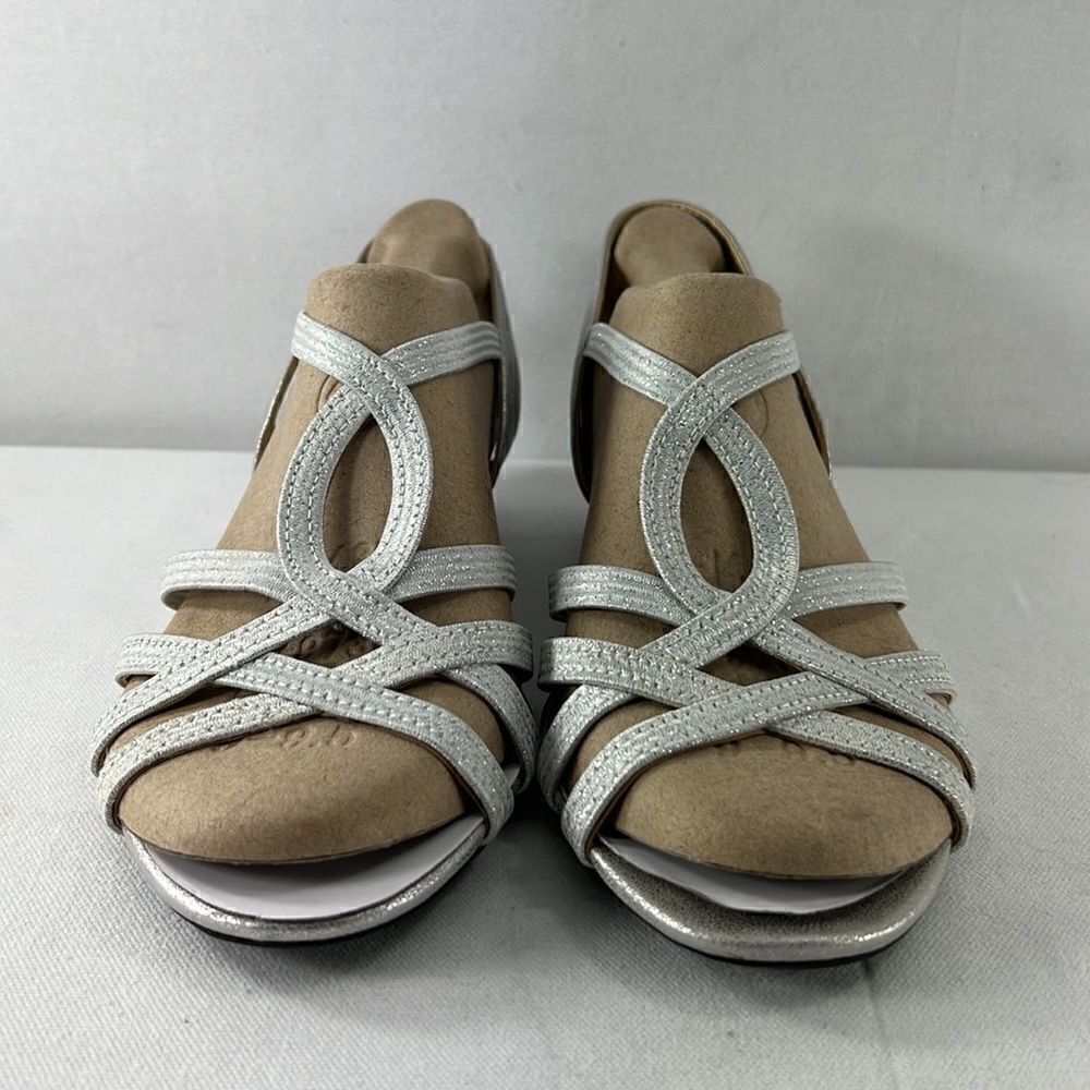 Life Stride Yaya Sandal Silver Size 8.5 Wide - Picture 2 of 7